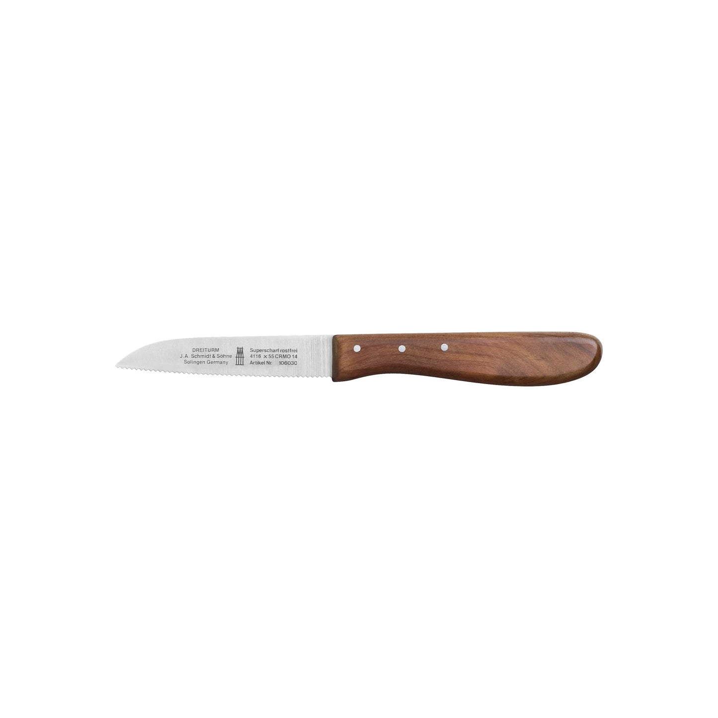 Solinger Gemüsemesser Holz mit Welle