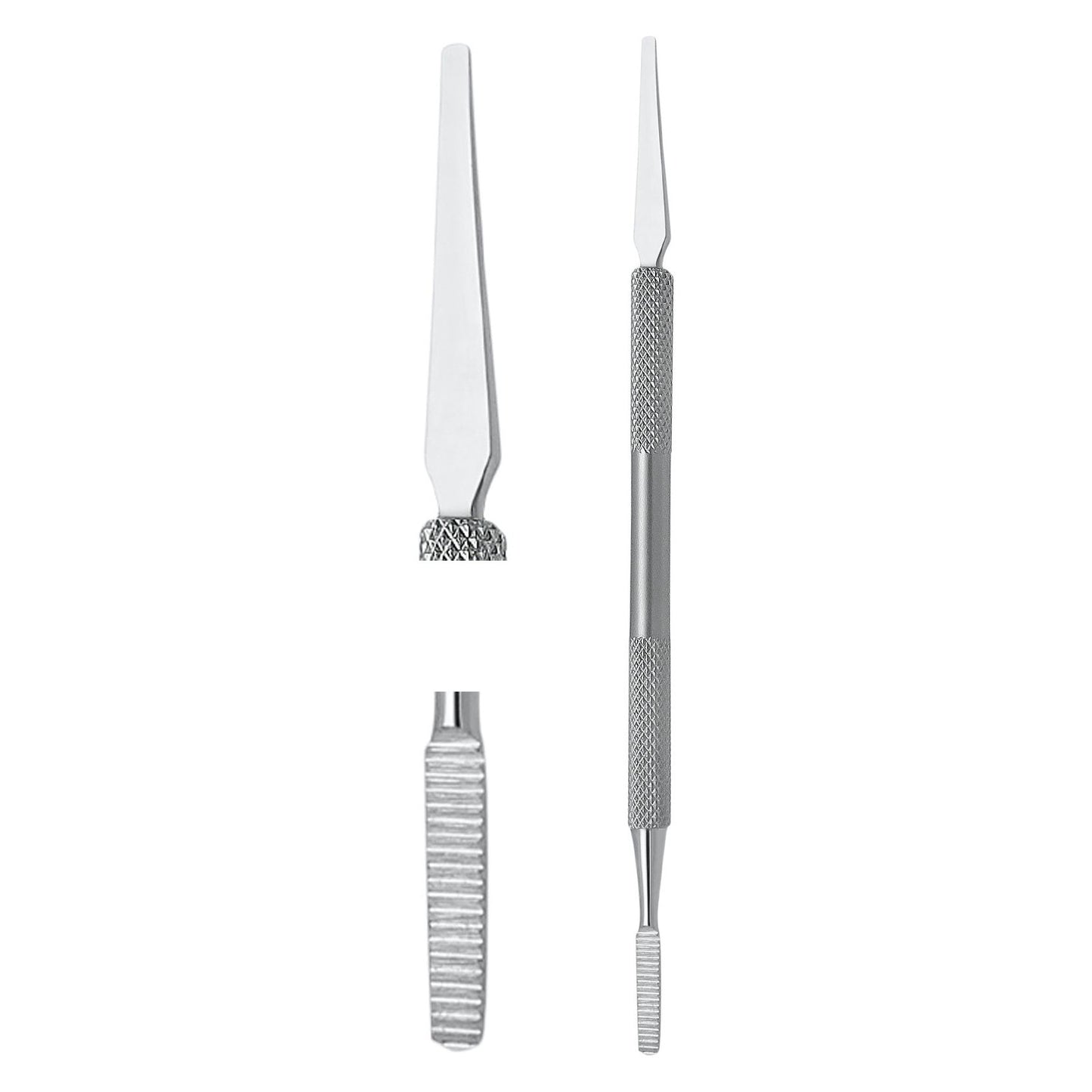 Nail corner file & cuticle pusher double-sided