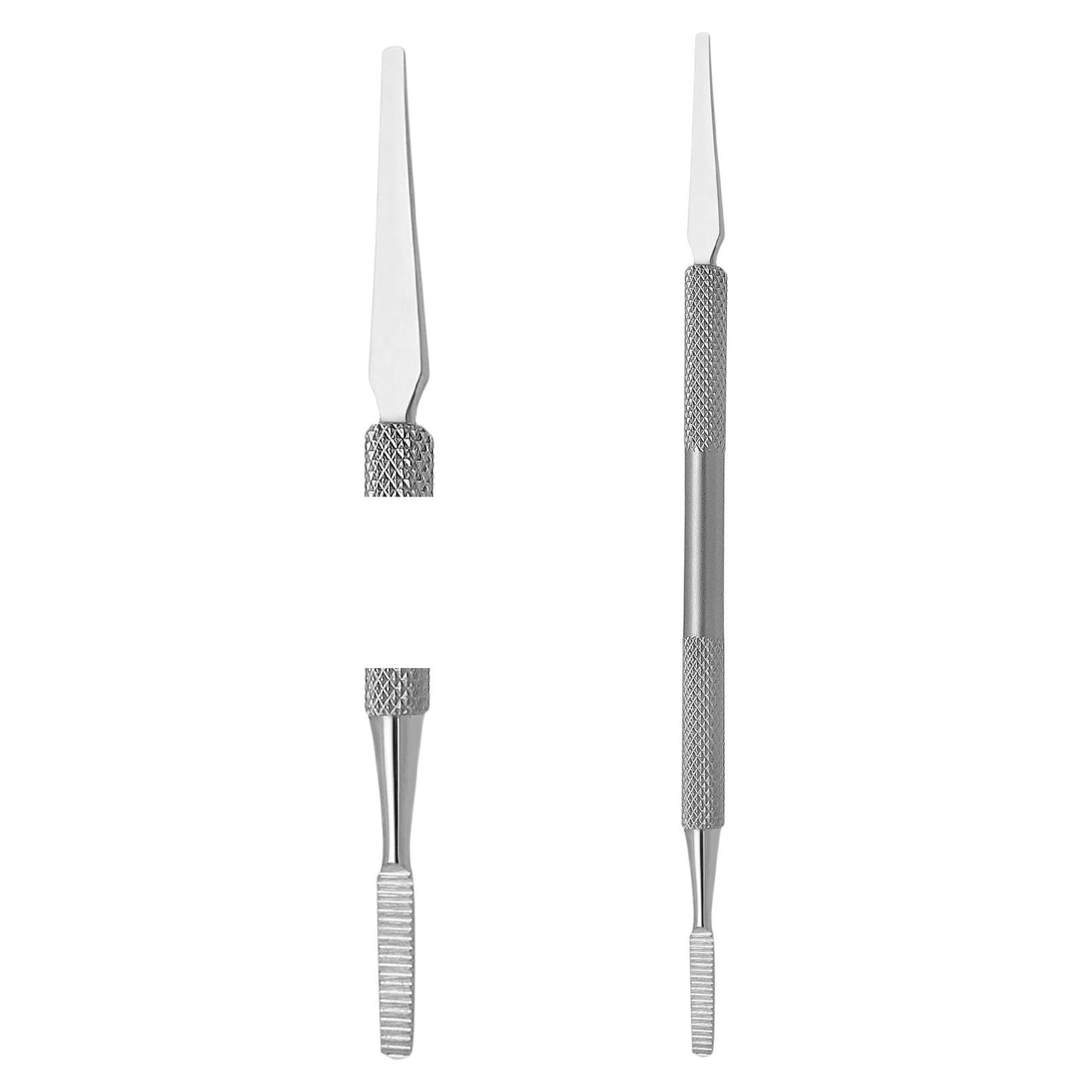 Nail corner file & cuticle pusher double-sided