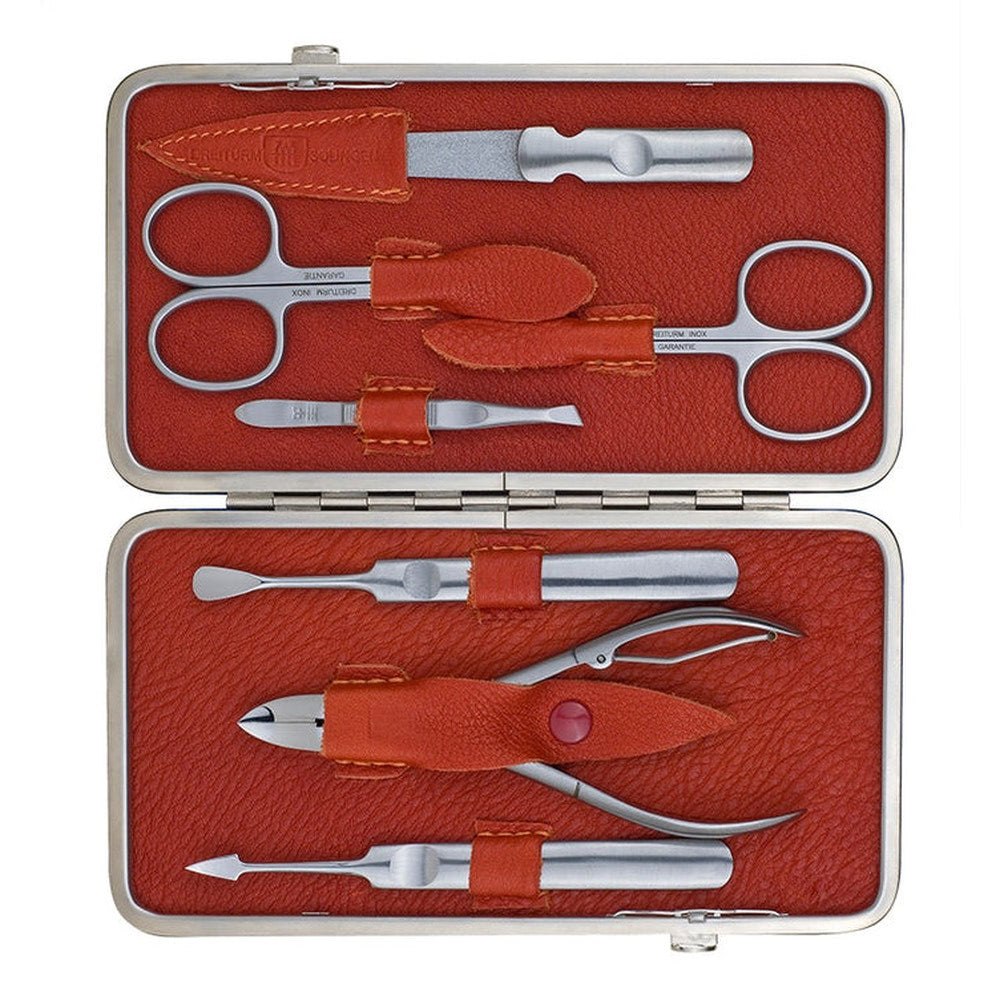 Maniküre-/Pediküreset – Made in Solingen - Modell Terracotta (7-teilig)