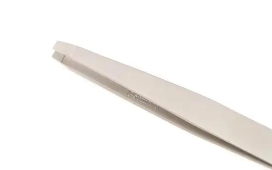 Tweezers, straight tip, 9.5 cm