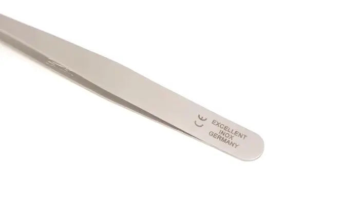 Tweezers, straight tip, 9.5 cm