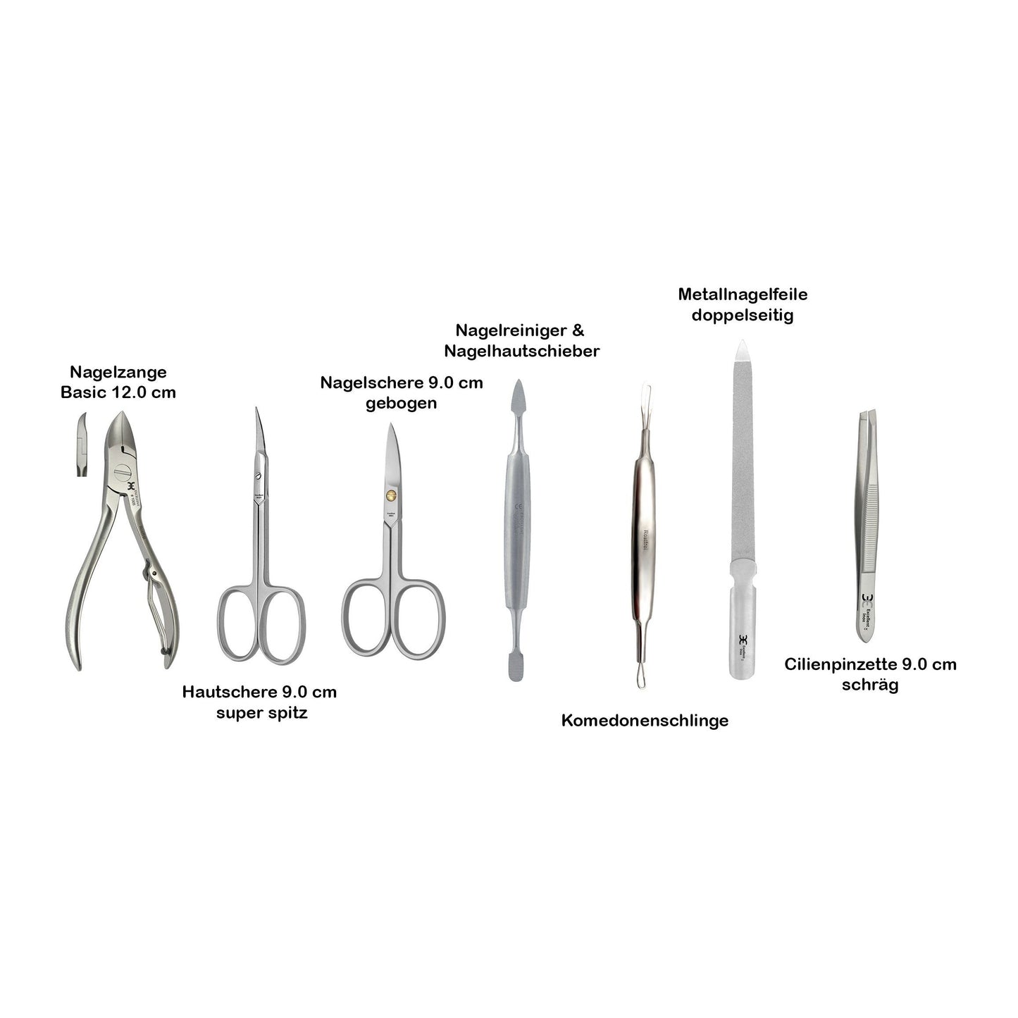 Excellent manicure case in metal casing