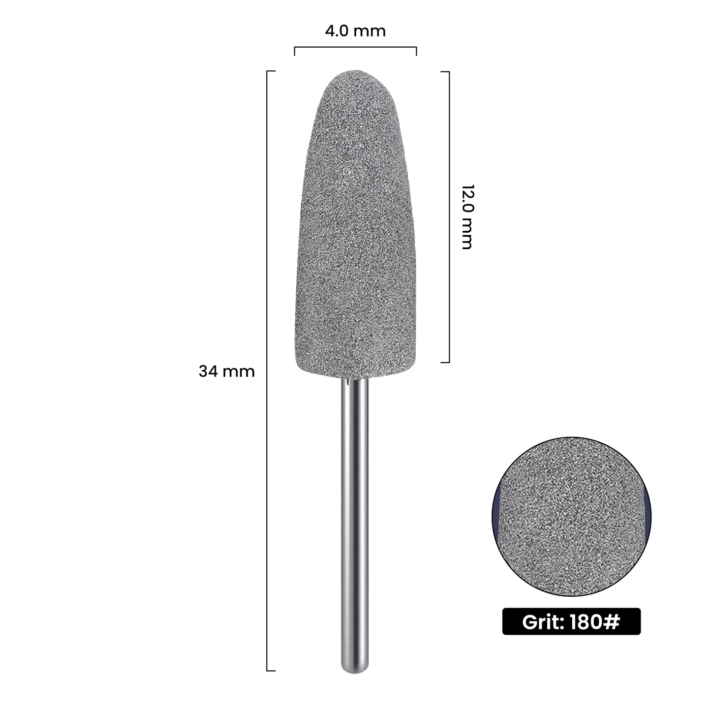 Premium Silikon-Schleifaufsatz Schwarz