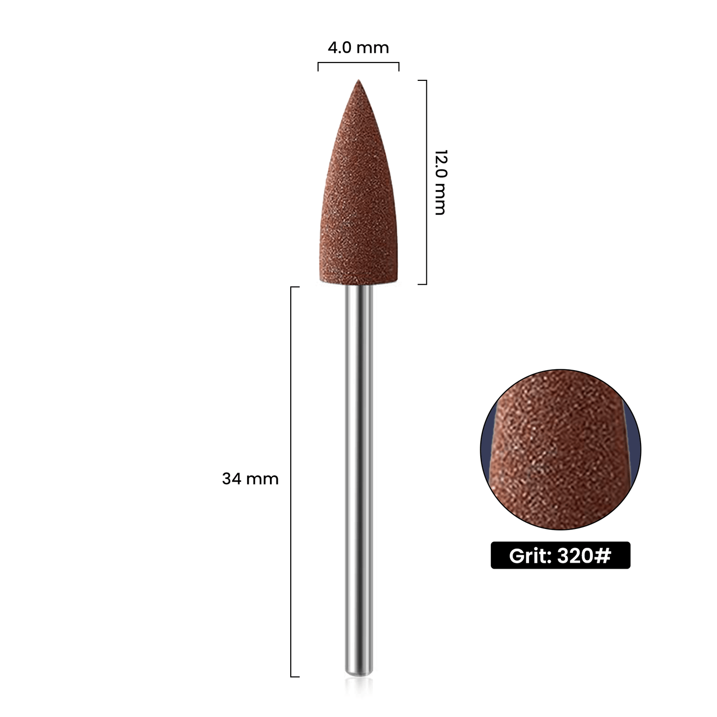 Sanfter Silikon-Nagelpolierer Braun