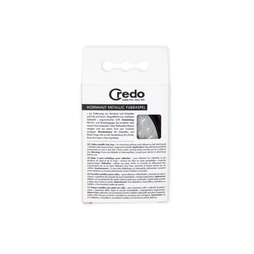 Credo Hornhaut Metallic Fussraspel
