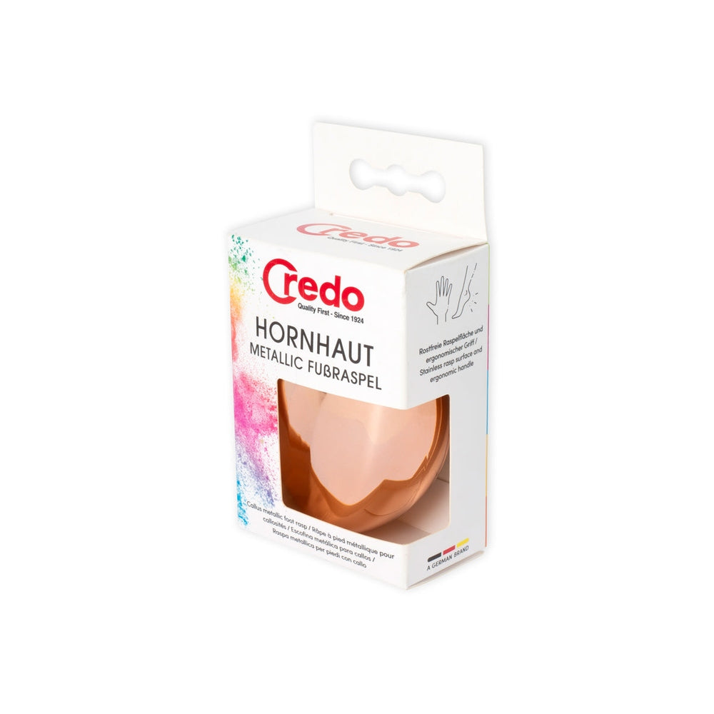 Credo Hornhaut Metallic Fussraspel - Rose