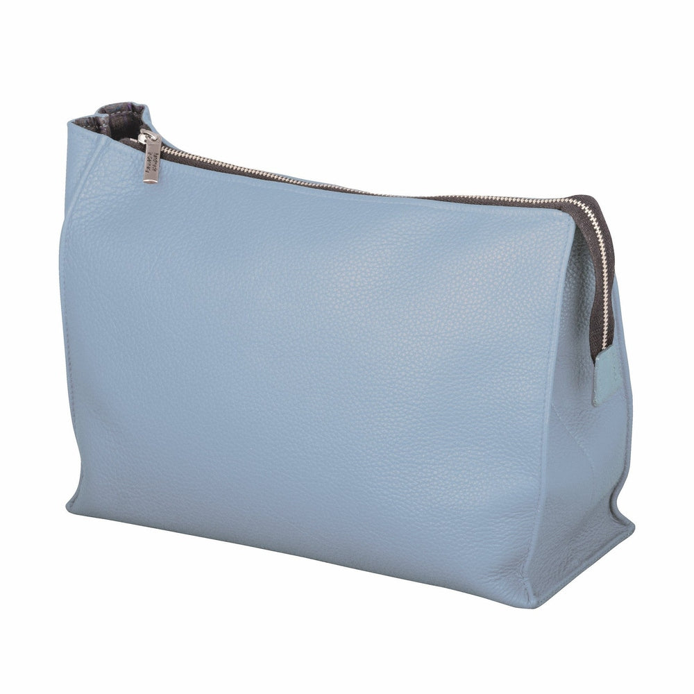 ERBE-LEDERKULTURTASCHE HELLBLAU