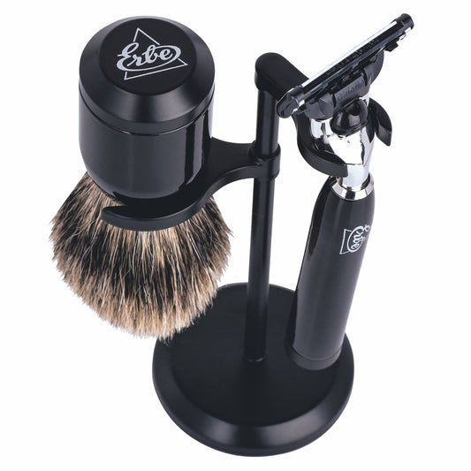 Erbe Rasiergarnitur Gillette MACH3 Schwarz Edelharz – Edelharz, Schwarz, Ansicht 2