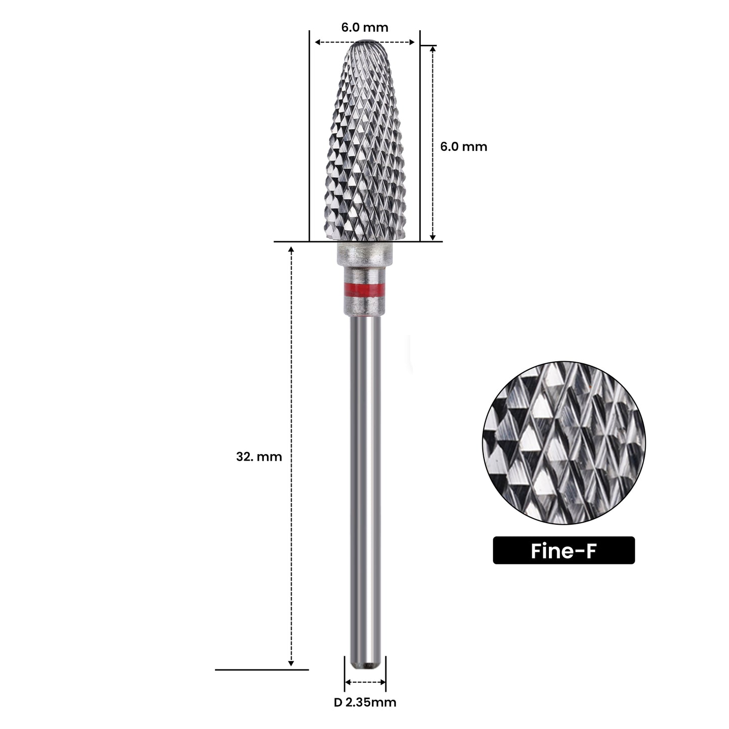 Nagelfräser Bit Hartmetall F