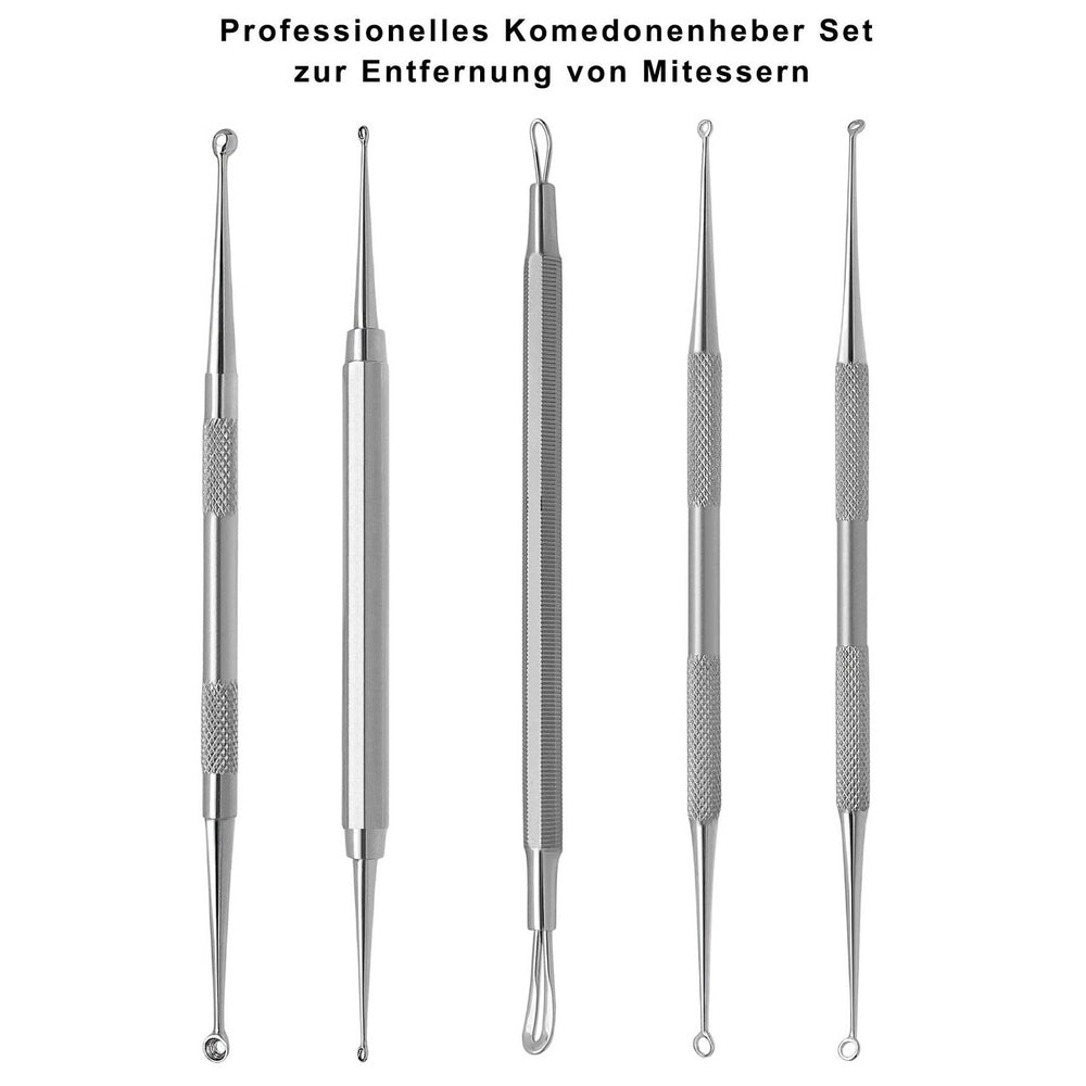 Komedonenheber & Komedonenquetscher Set 5 tlg.