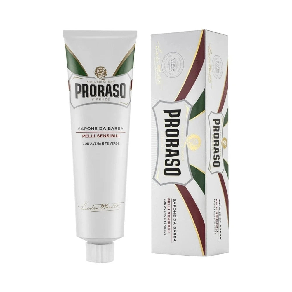 Proraso - Rasiercreme sensitive - mit Grünem Tee und Hafer - WHITE