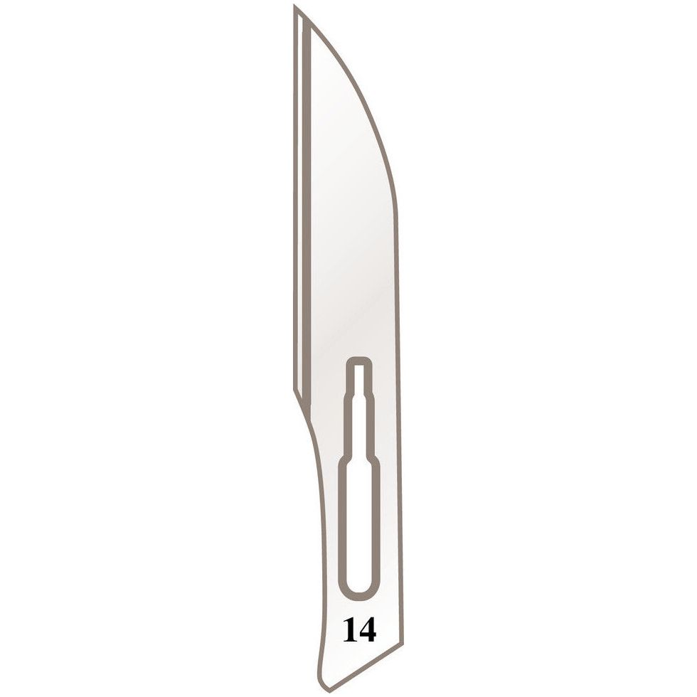 Skalpellhalter Klingen Nr. 14 für Griff Nr. 3
