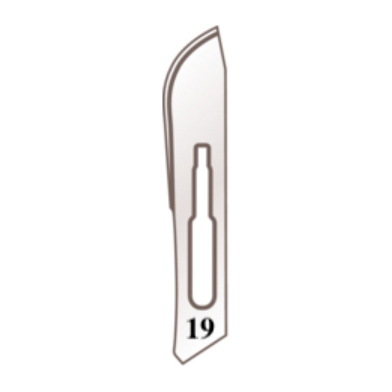 Skalpellhalter Klingen Nr. 19 für Griff Nr. 4