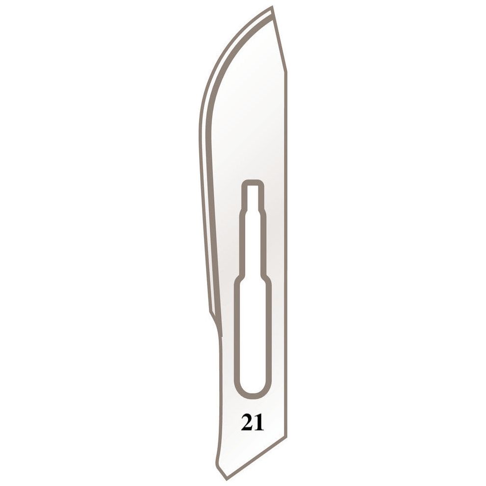 Skalpellhalter Klingen Nr. 21 für Griff Nr. 4