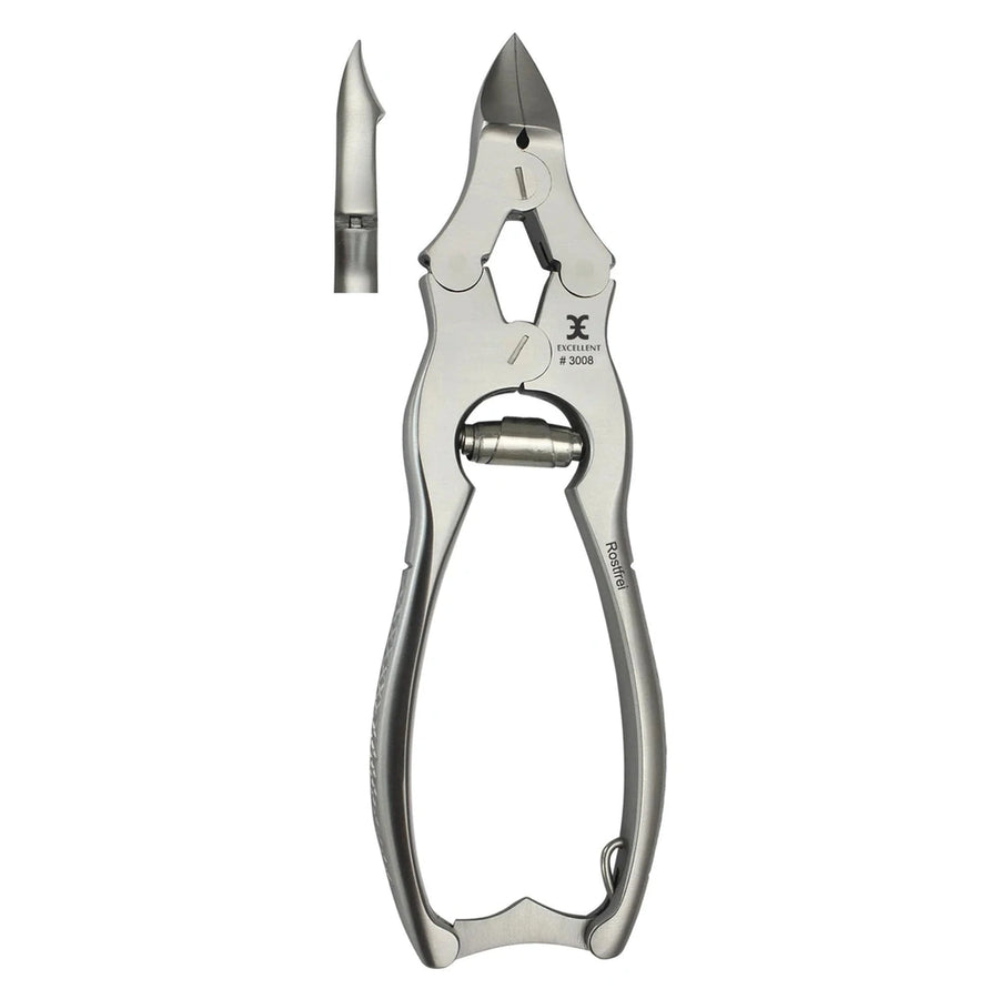 Lever-action nail nippers