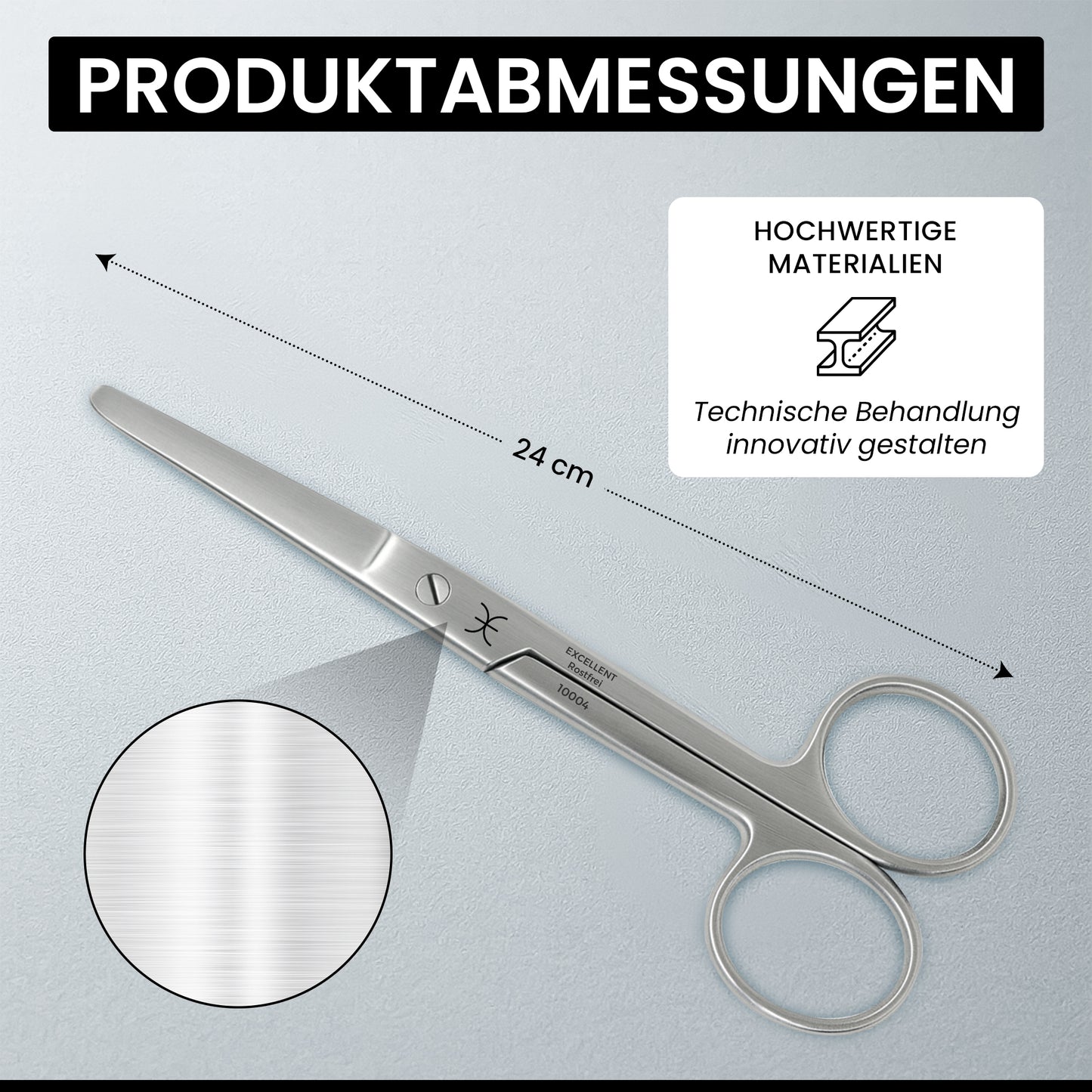 Verbandsschere Schneide stumpf