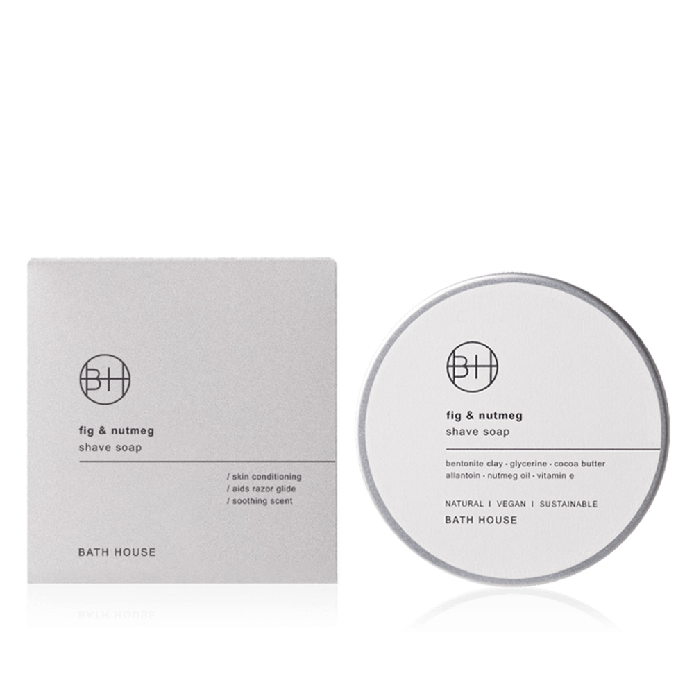 Bath House Fig & Nutmeg Rasierseife 200 g