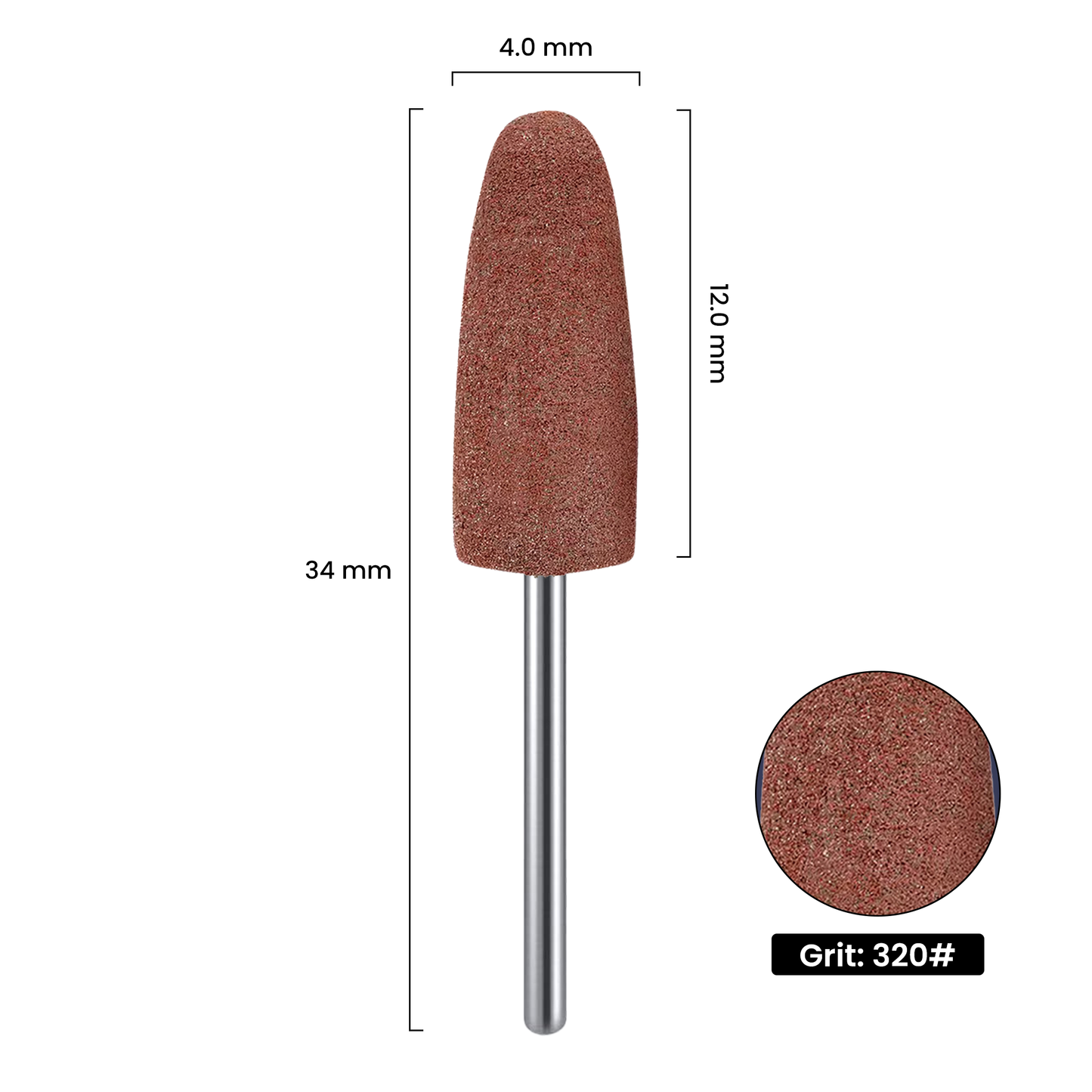 Premium Silikon-Schleifaufsatz Braun