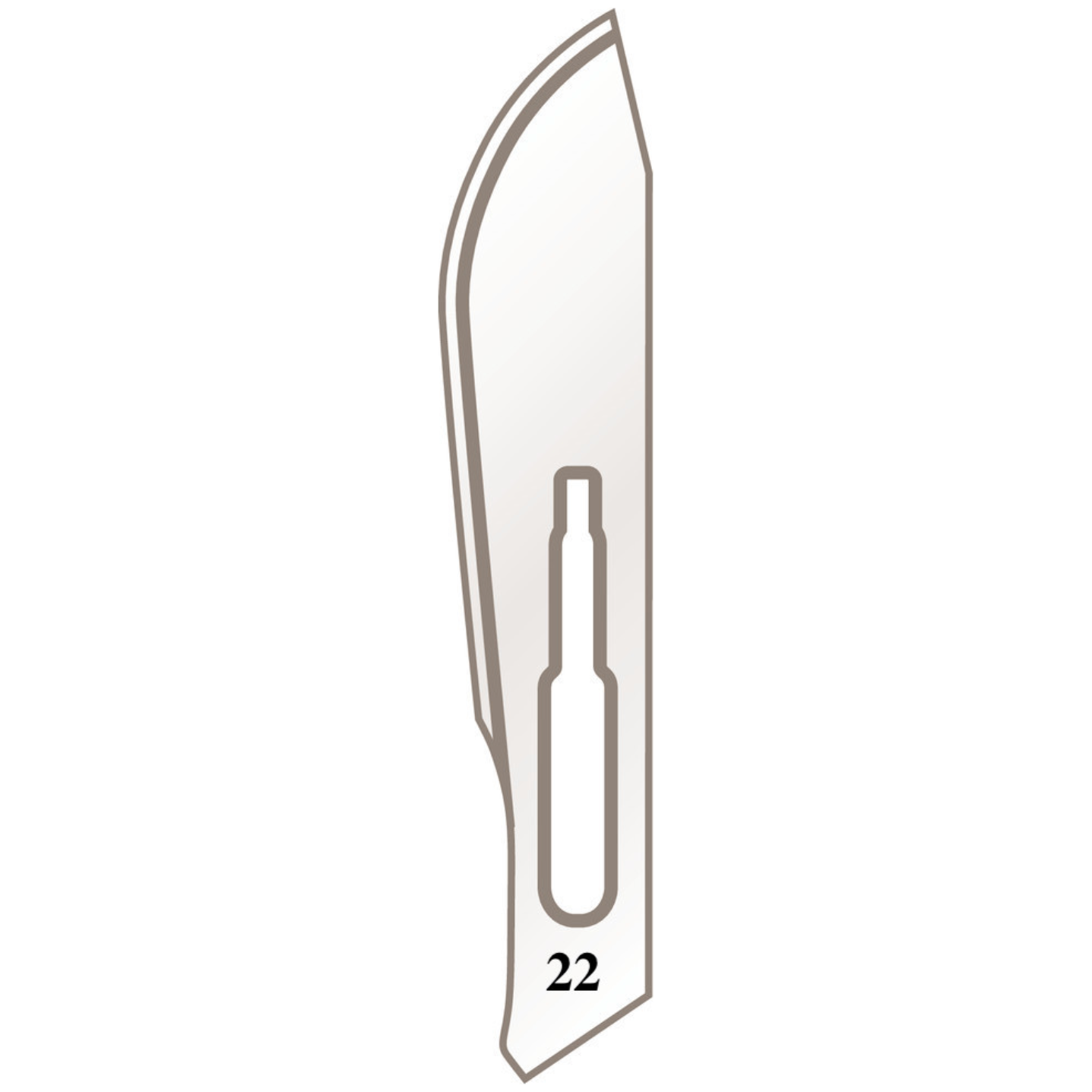 Scalpel holder blades No. 22 for handle No. 4