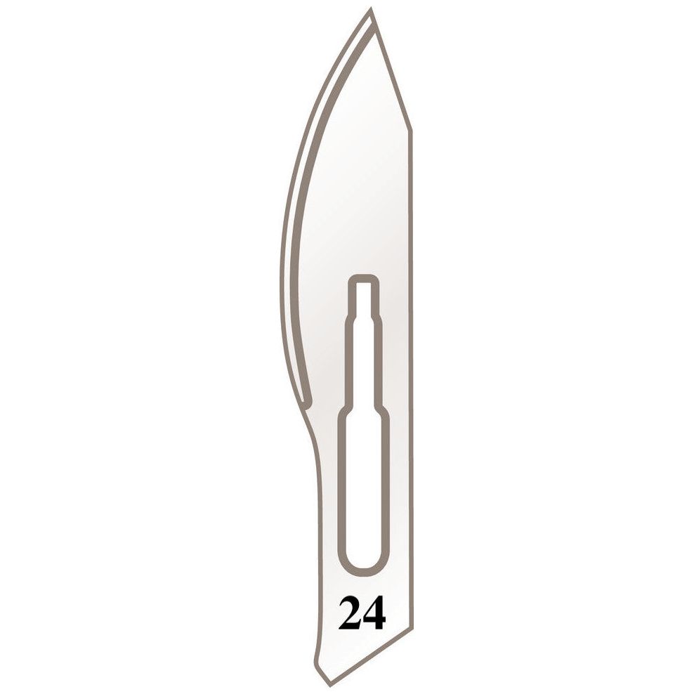 Scalpel holder blades No. 24 for handle No. 4