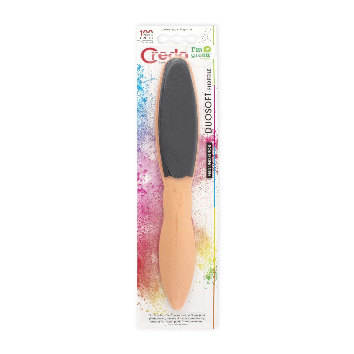 DuoSoft foot file, filing surfaces coarse/fine