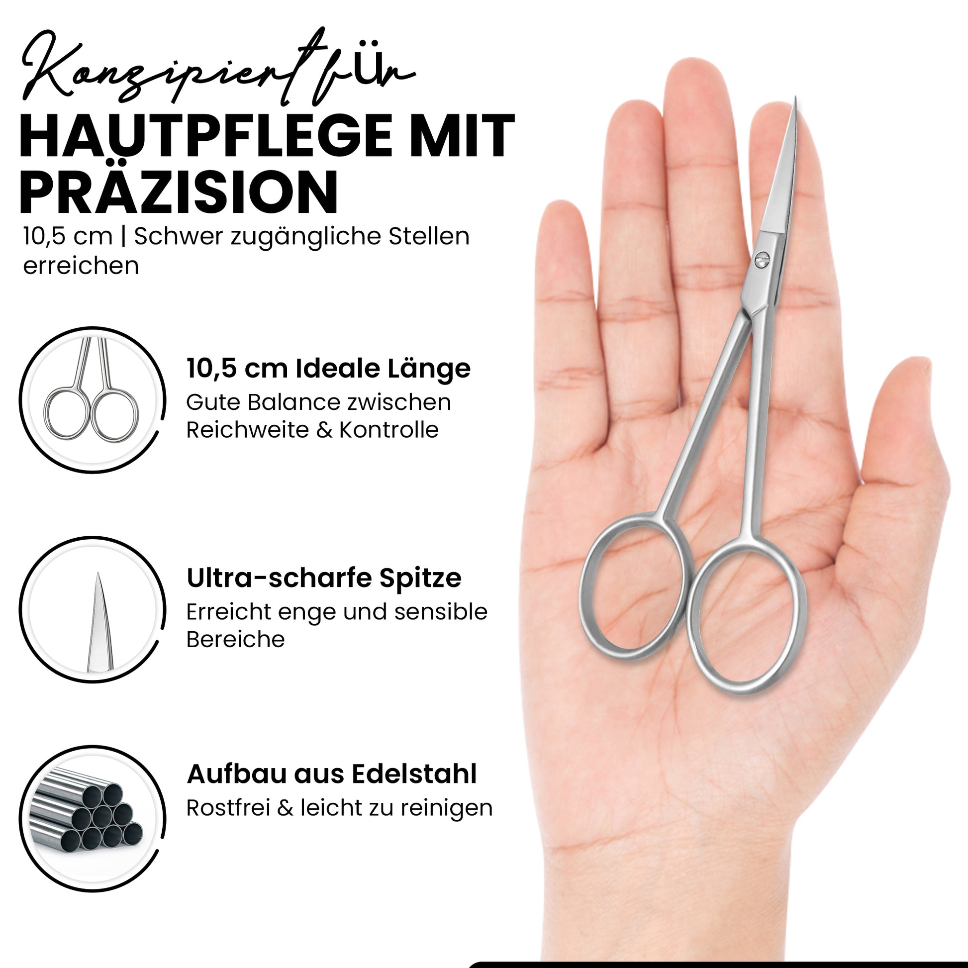 Hautschere Schneide spitz