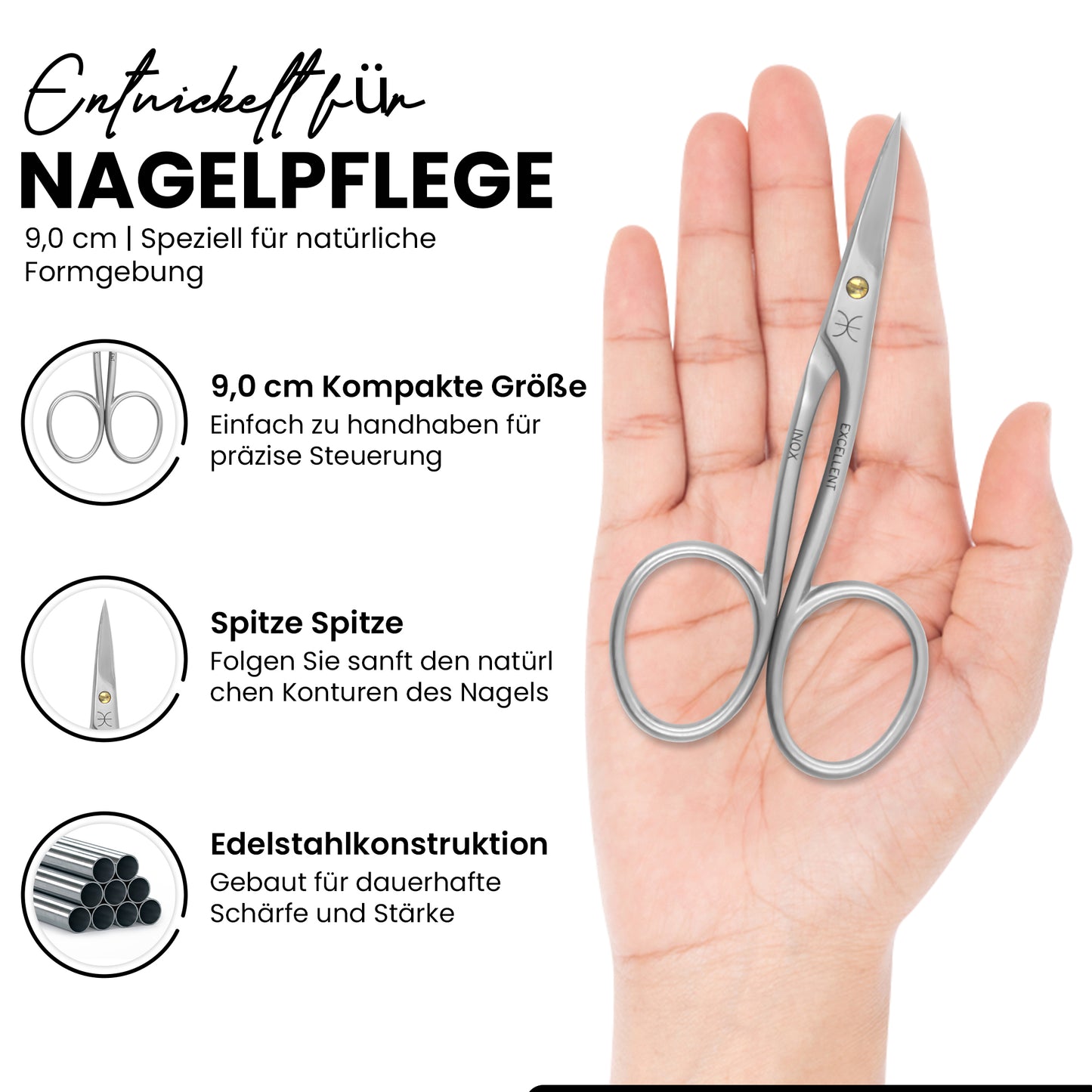 Excellent Fingernagelschere - extra spitz