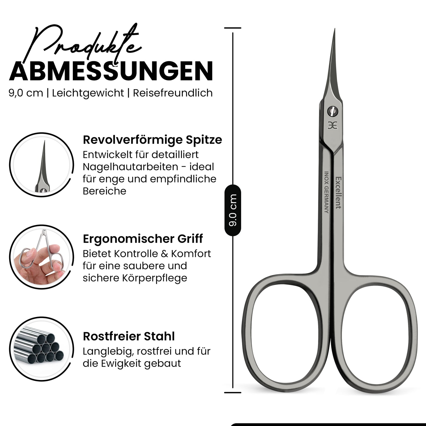 Hautschere - turmspitze Schneide