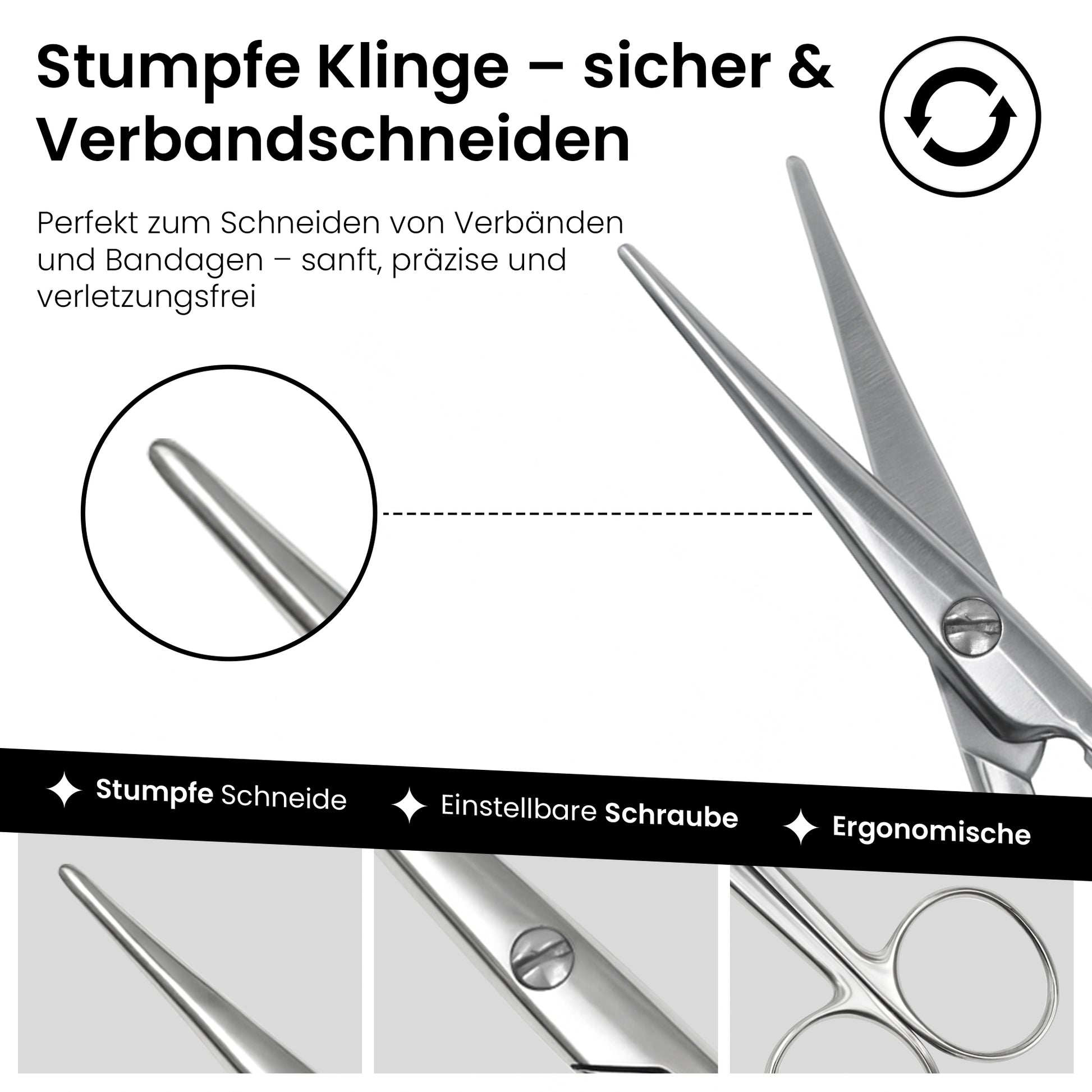 Verbandschere abgestumpft