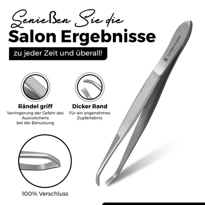 Pinzette - gewinkelte Spitze - gerade