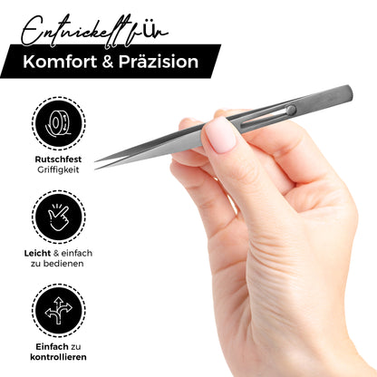 Präzisionspinzette - einstellbare Griffe - mit Automatik-Sperre