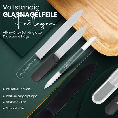 Glasnagelfeilen - 3er-Set/Made in EU