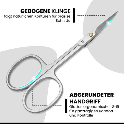 Hautschere - gebogene Spitze