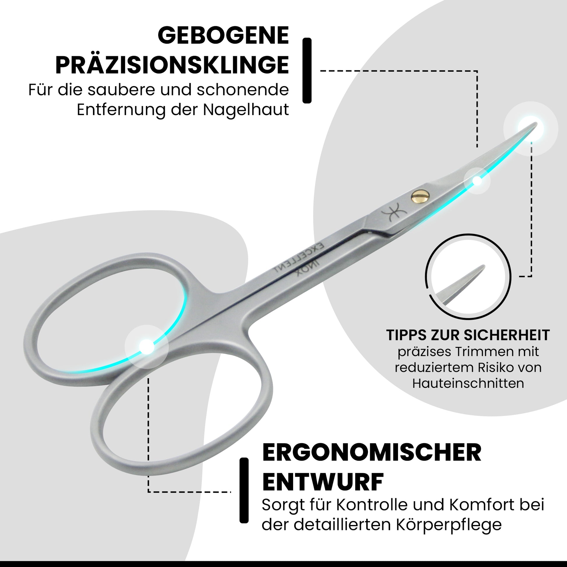 Excellent Hautschere - Kindernagelschere - abgestumpft
