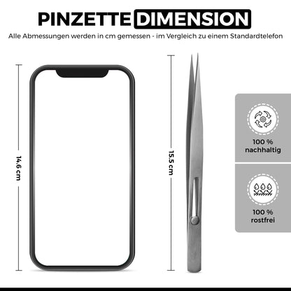 Präzisionspinzette - einstellbare Griffe - mit Automatik-Sperre