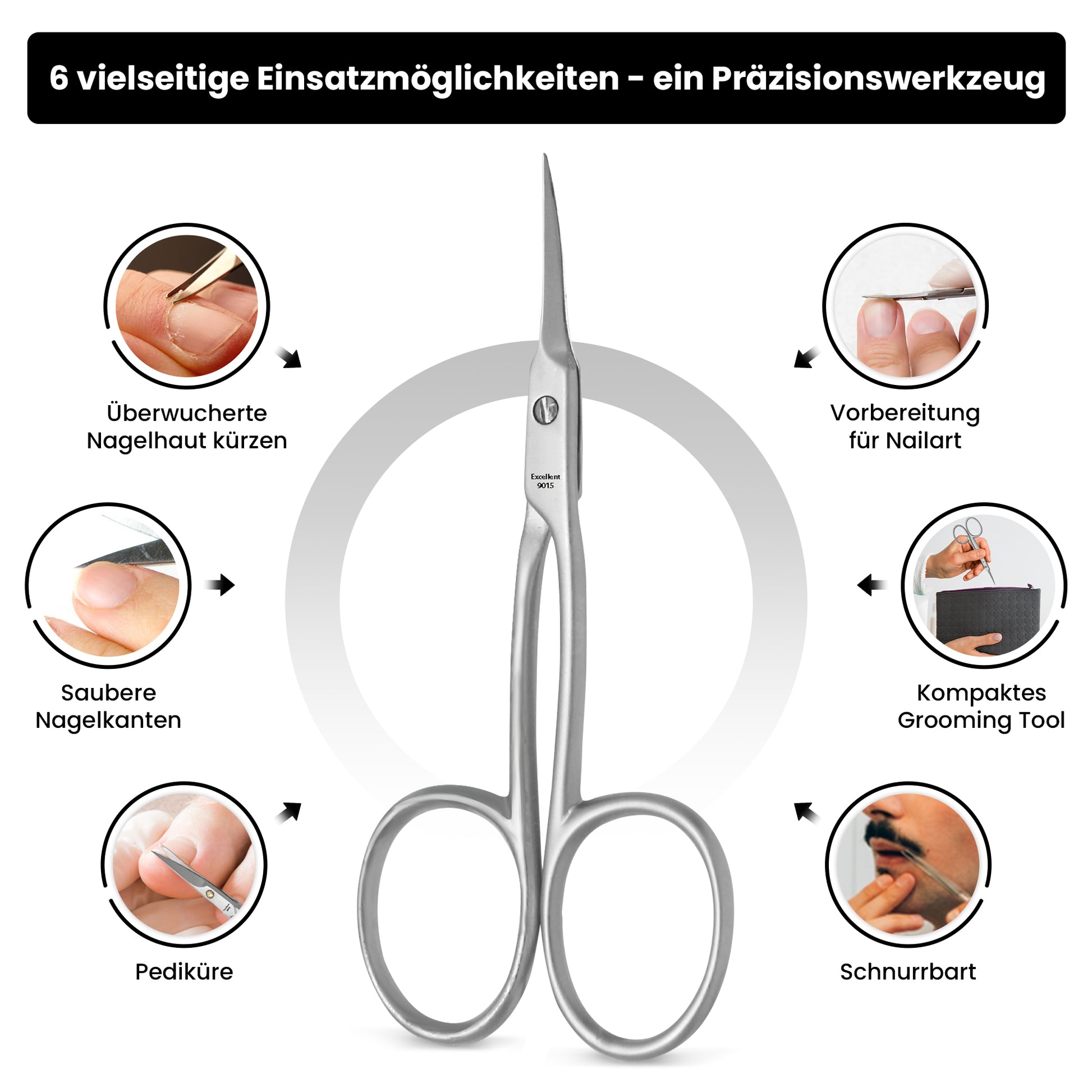 Hautschere extra lang & superspitz