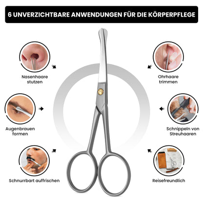 Nasen- und Ohrhaarschere gebogen