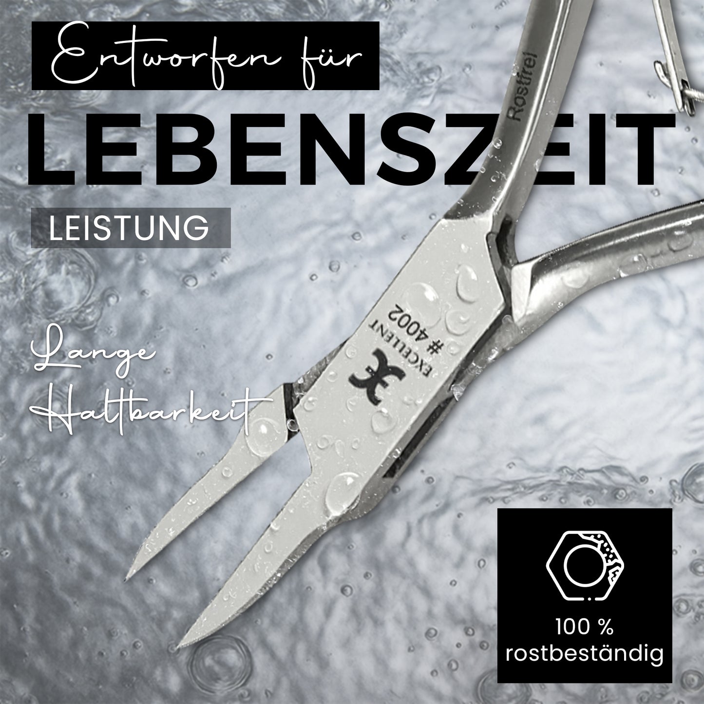 Eckennagelzange - Modell Schneide seitlich verjüngt