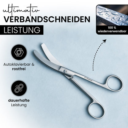 Verbandsschere Schneide gebogen