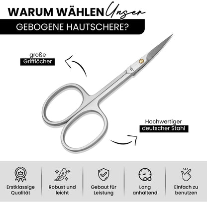 Hautschere - gebogene Spitze