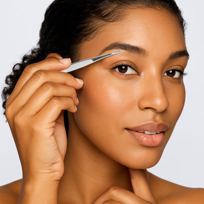 Pinzette - gewinkelte Spitze - gerade