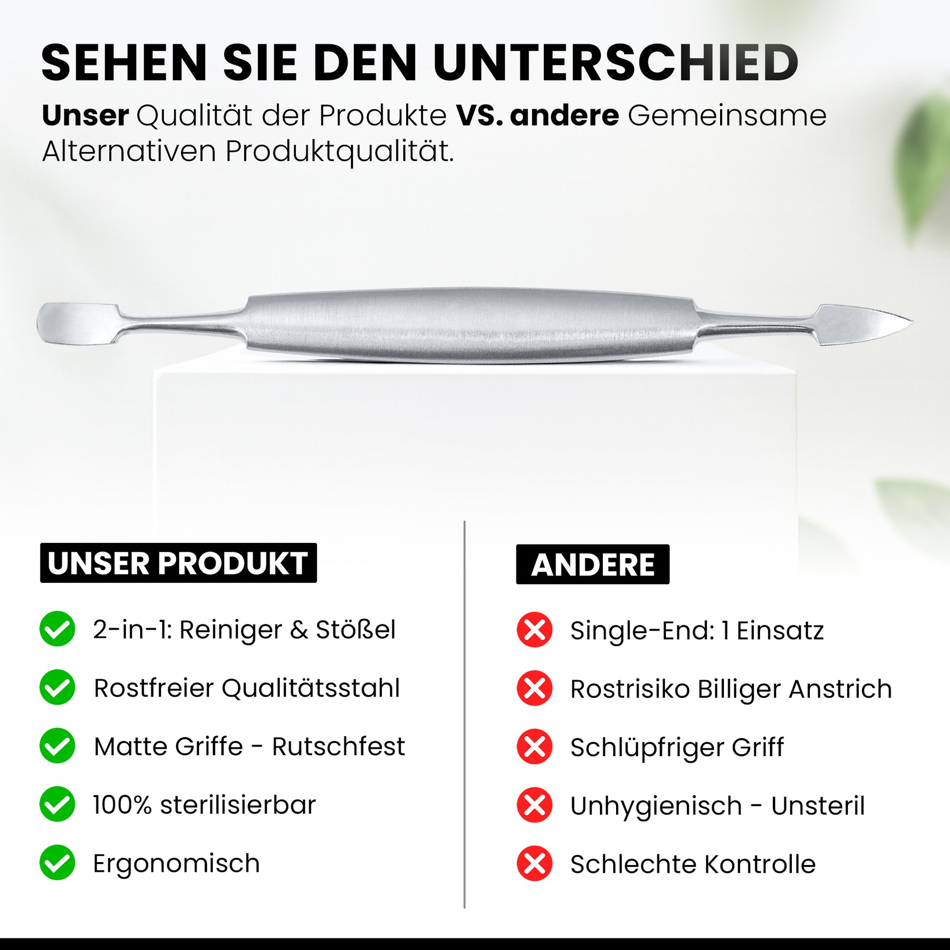 Nagelreiniger und Nagelpusher - doppelseitig