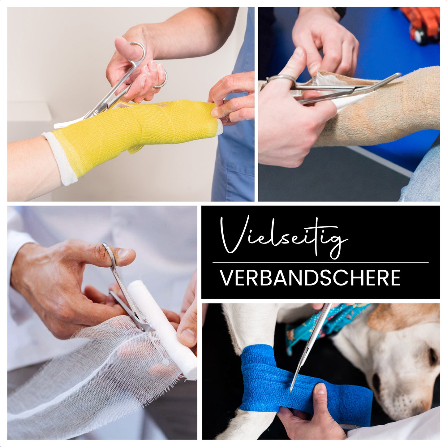 Verbandsschere Schneide gebogen