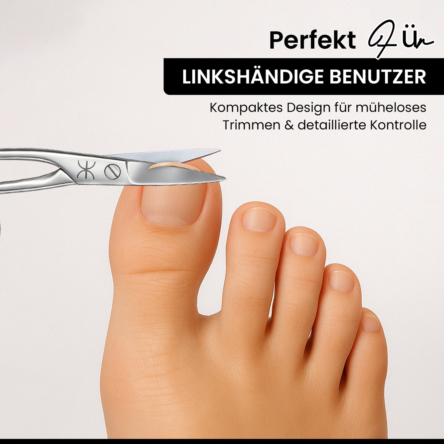 Linkshändler Nagelschere