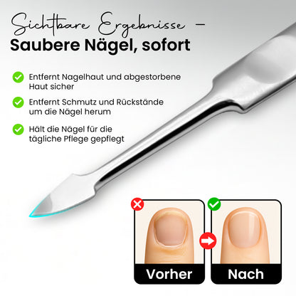 Nagelreiniger aus Edelstahl 12 cm – Präzisions Nagelhautentferner für Maniküre & Pediküre