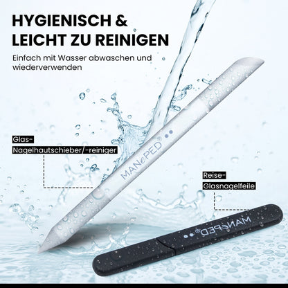 Glasnagelfeilen - 3er-Set/Made in EU