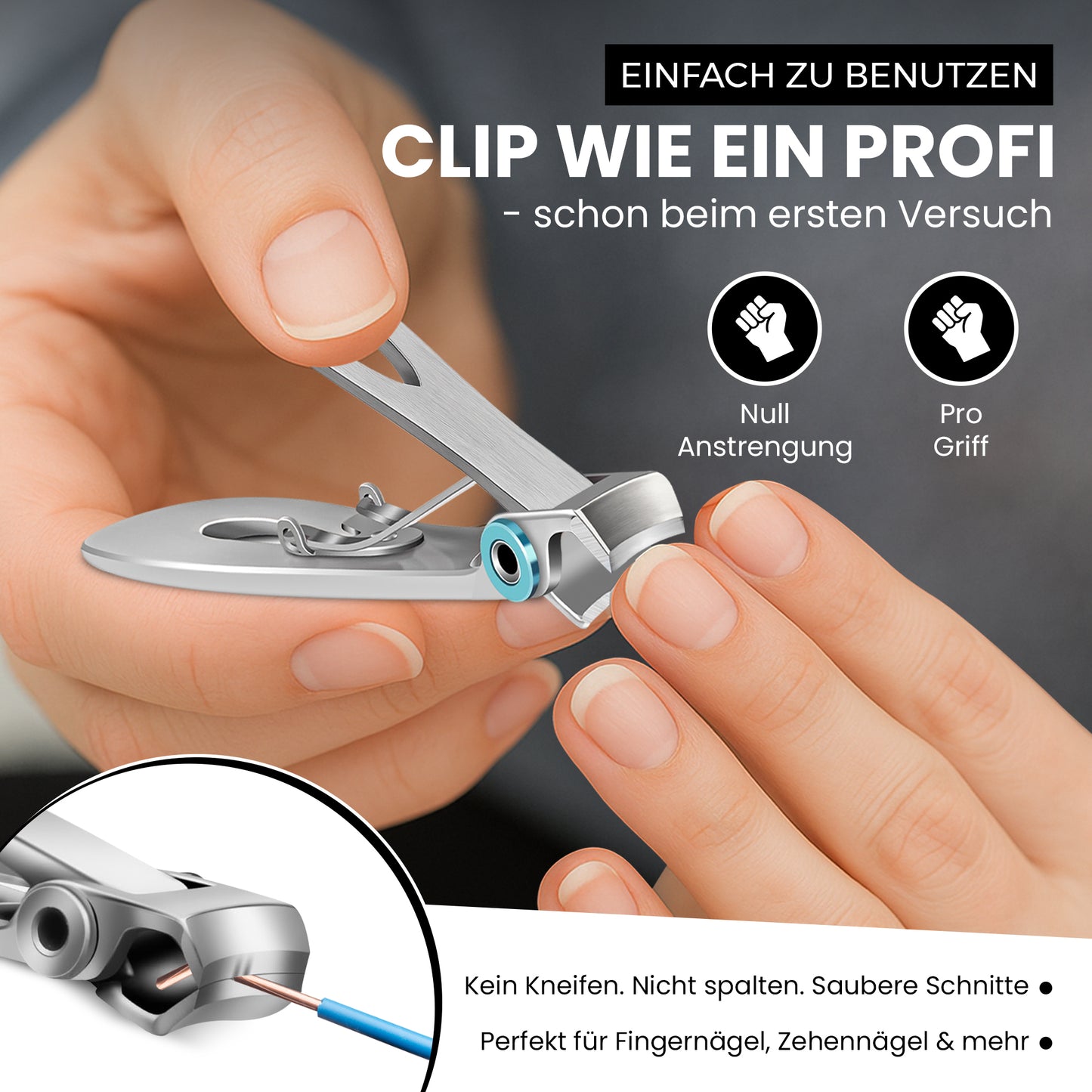 Nagelknipser für dicke Nägel