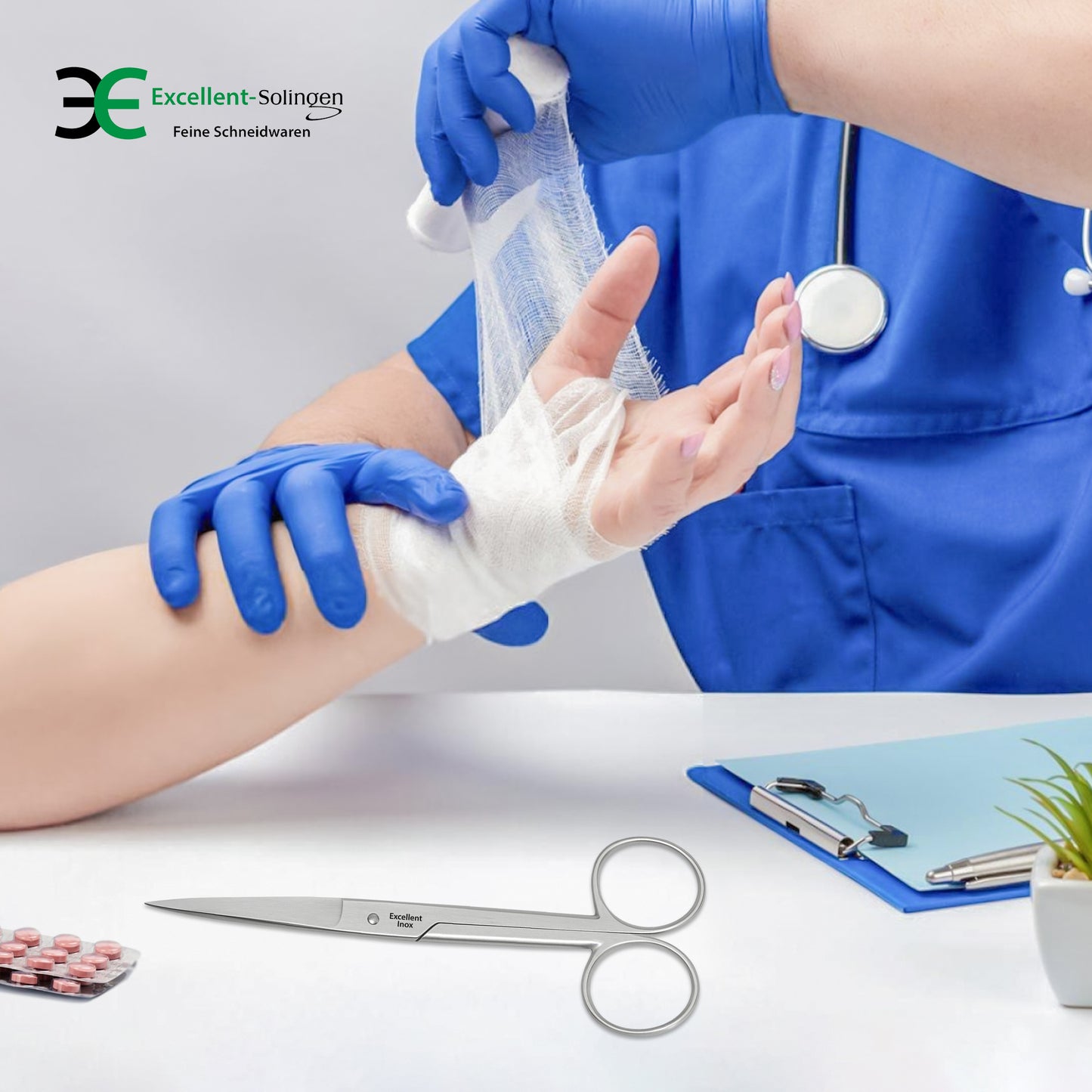 Verbandsschere Schneide spitz