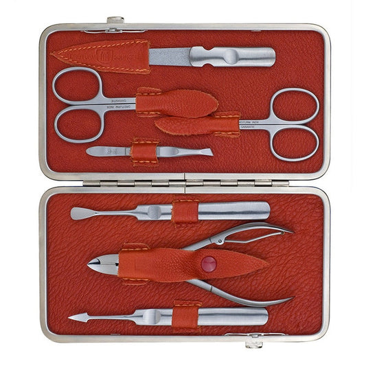 Maniküre-/Pediküreset – Made in Solingen - Modell Terracotta (7-teilig)